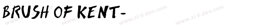 Brush Of Kent字体转换